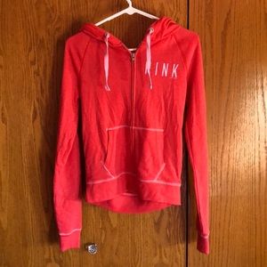 Victoria Secret/ Pink watermelon pink zip-up